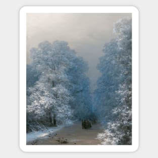 Winter Landscape by Ivan Aivazovsky Sticker